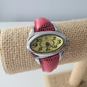 Pastorelli Red Leather Watch